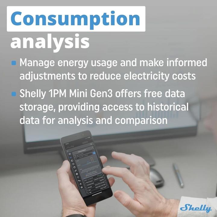 Immagine prodotto Shelly 1PM Mini Gen3 (Attuatore dell'interruttore)