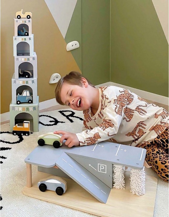 Actual product image Jabadabado Toy garage garage and car wash