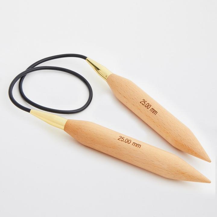 Knitpro Ago circolare per maglieria JUMBO Birch