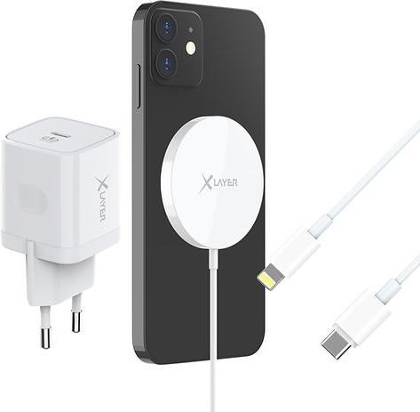 Produktbild Xlayer Fast Charging Starter-Set Lightning Kabel + Wireless Pad (20 W)