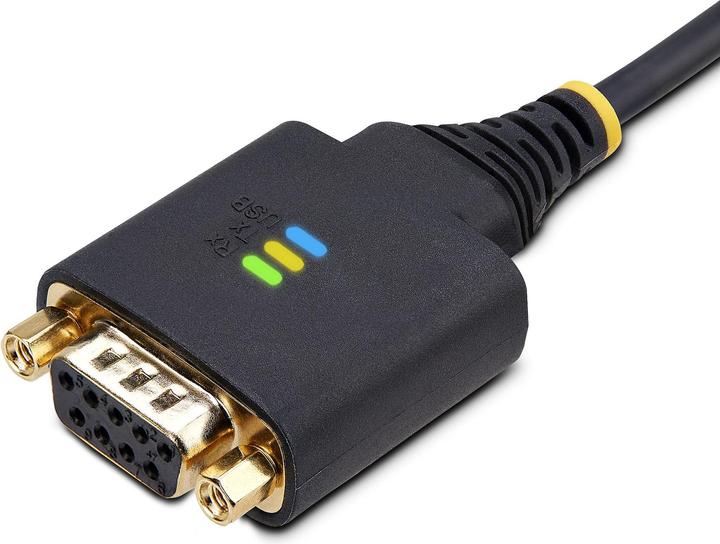 Immagine prodotto StarTech Cavo adattatore seriale COM da USB a Null Modem da 10 piedi/3 metri Ritenzione COM FTDI da USB-A a (3 m)
