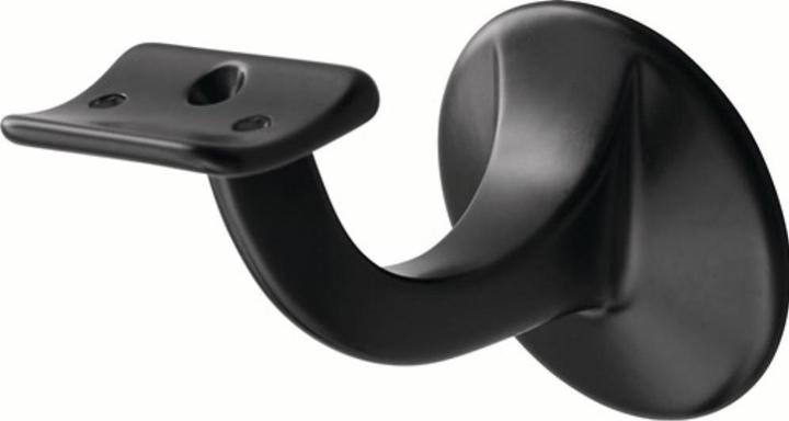 Image du produit Hermeta Support de main courante 3506 Aluminium plastifié noir Diamètre de la plaque murale 56 mm... (Aluminium)