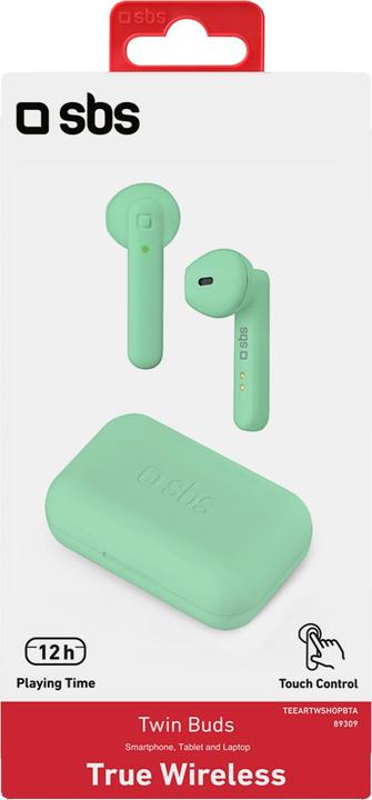 Actual product image SBS Twin Buds TWS True Wireless Earphones light blue (2.50 h, Wireless)