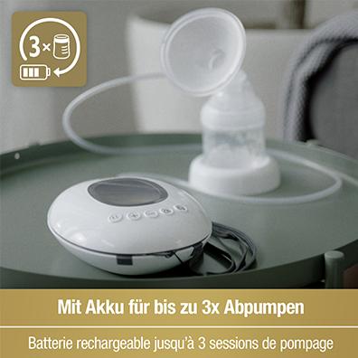 Produktbild NUK Nature Sense elektrische Doppelmilchpumpe mit Akku und LCD-Display