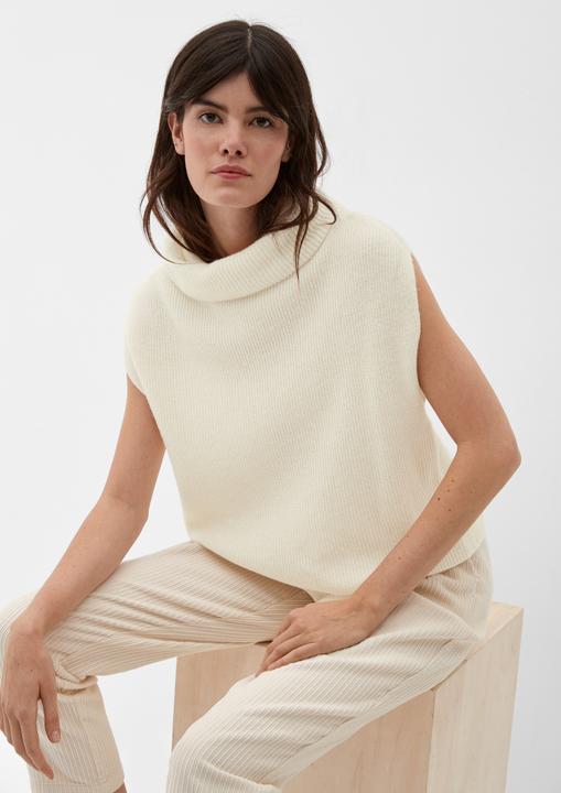 Produktbild s.Oliver Strickpullunder Pullunder mit Schalkragen (42)