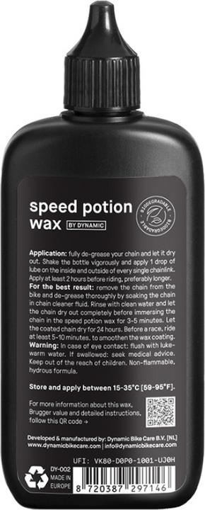 Image du produit Dynamic Bike Care Cire Speed Potion (100 ml, Cire)
