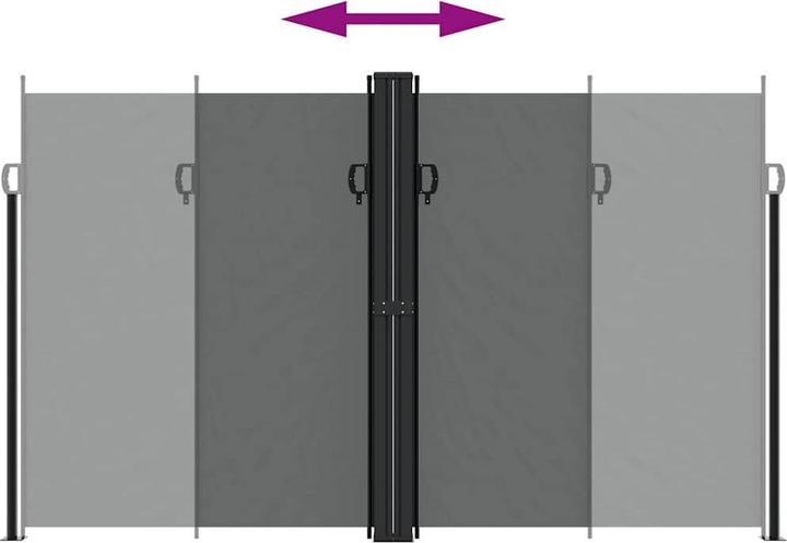 Produktbild vidaXL ausziehbare Seitenmarkise (10 m)