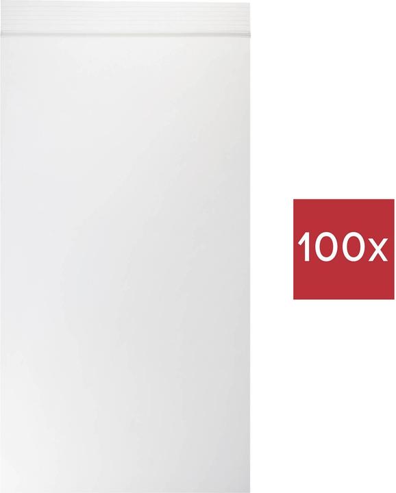 Tru Components Sacchetto con zip senza striscia di etichettatura (L x L) 200 mm x (100 pz.)