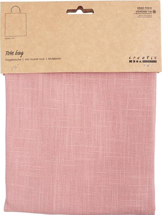 Produktbild Creativ Company Stoffbeutel Rosa, 38 x 42 cm (0.59 l)