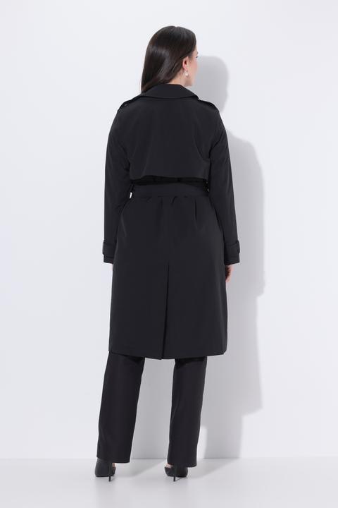 Actual product image Ulla Popken Satin Lined Trenchcoat