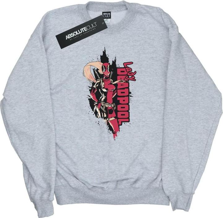 Actual product image Womens/Ladies Deadpool Lady Deadpool Sweatshirt (L)