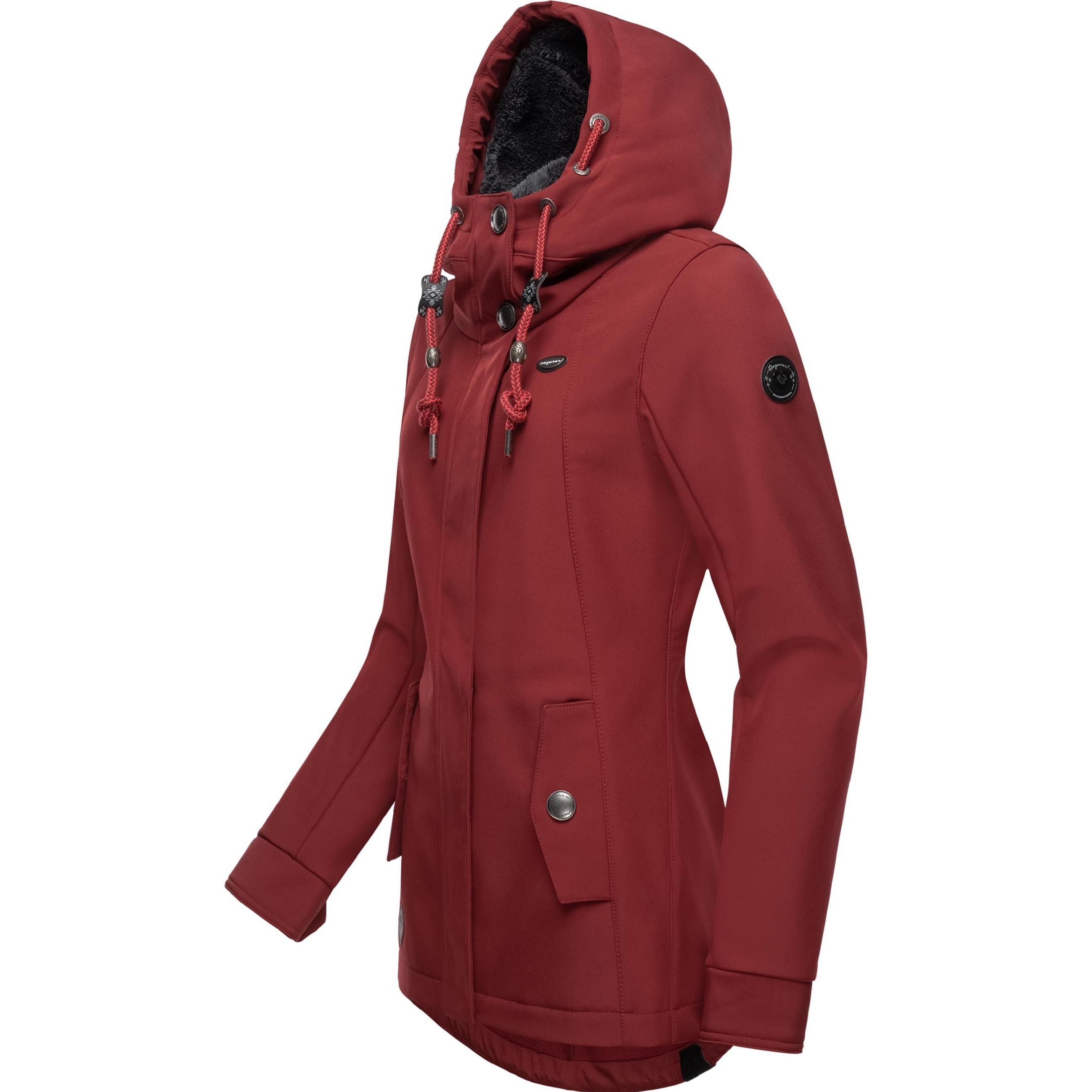 Thumbnail - Ragwear, Damen, Jacke, Monadde Softshell (3XL), Rot, 3XL