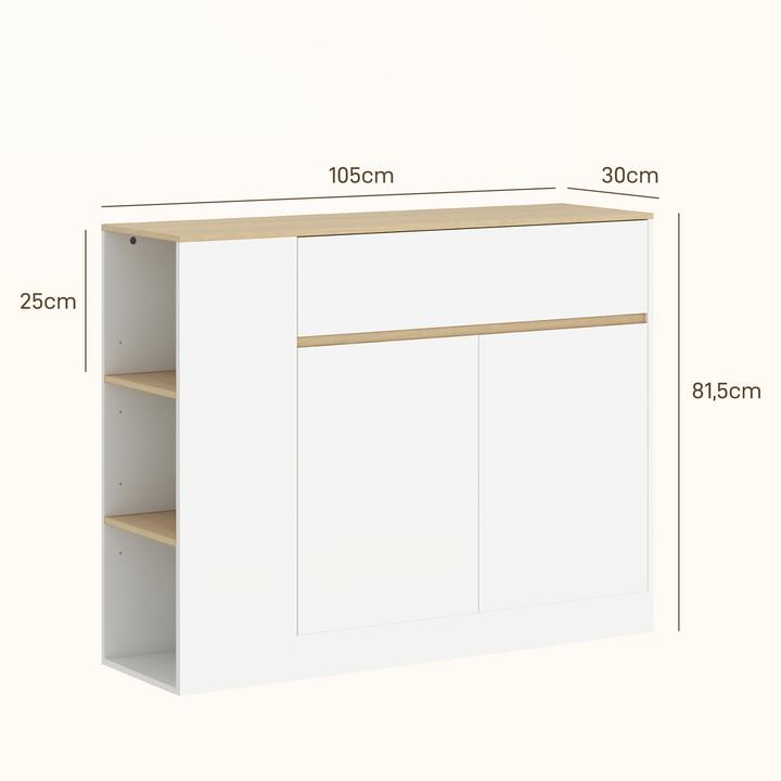 Produktbild Homcom Sideboard (105 x 30 x 81.50 cm)