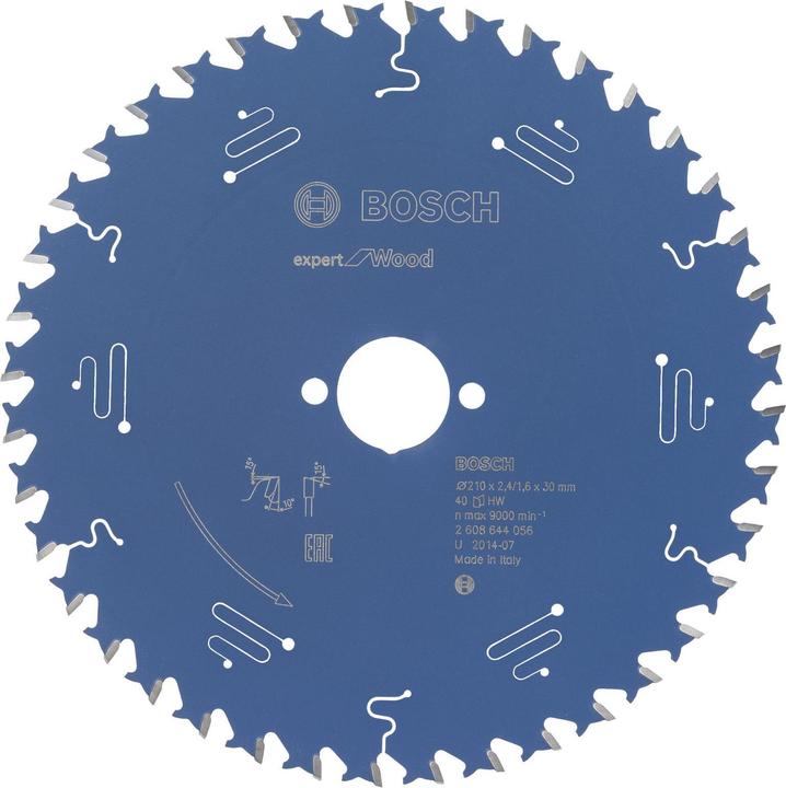 Image du produit Bosch Professional Zubehör Lame de scie circulaire Expert for Wood, 210 x 30 x 2,4 mm, 40