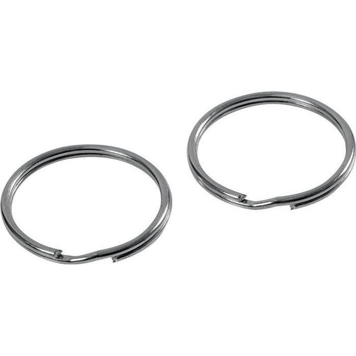 HP Autozubehör, Schlüsselanhänger, Schlüsselringe Innen-Ø 22 mm Aussen-Ø 25 mm Stahl vernickelt, Silber
