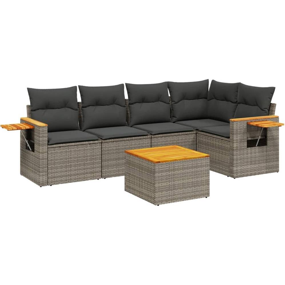VidaXL, Gartenlounge, 10-tlg. Garten-Lounge-Set mit Kissen