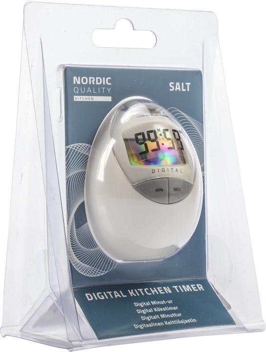 Actual product image Nordic Quality Salt Digital kitchen timer - White