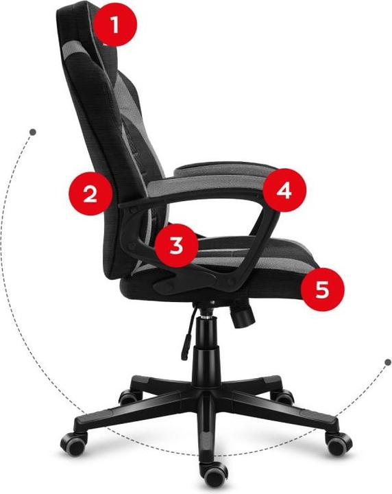 Actual product image Huzaro Force 2.5 GREY MESH