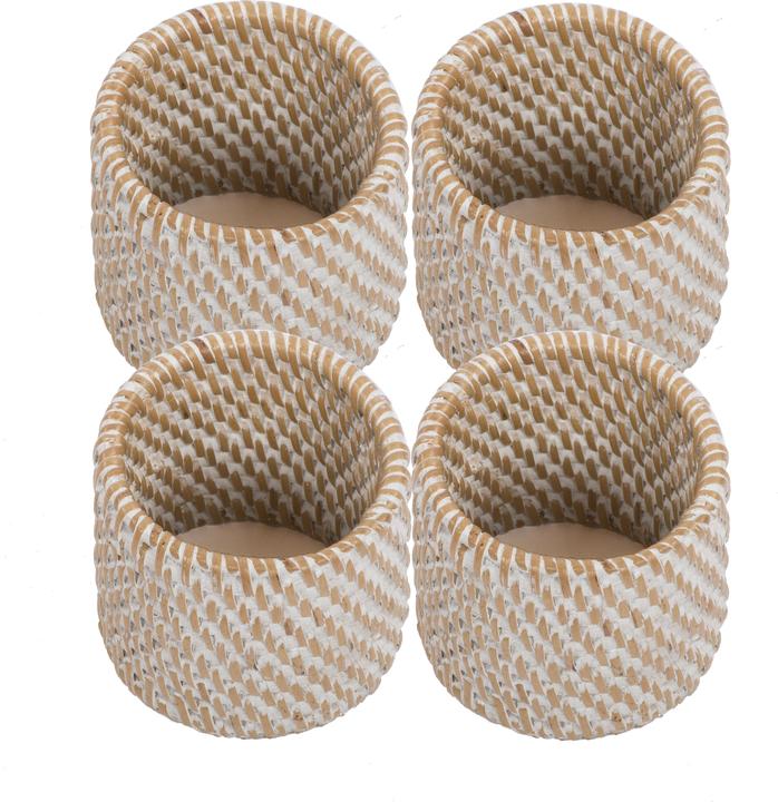Produktbild Tiseco Serviettenring Rattan (4x)