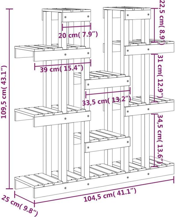 Image du produit vidaXL Pflanzenständer