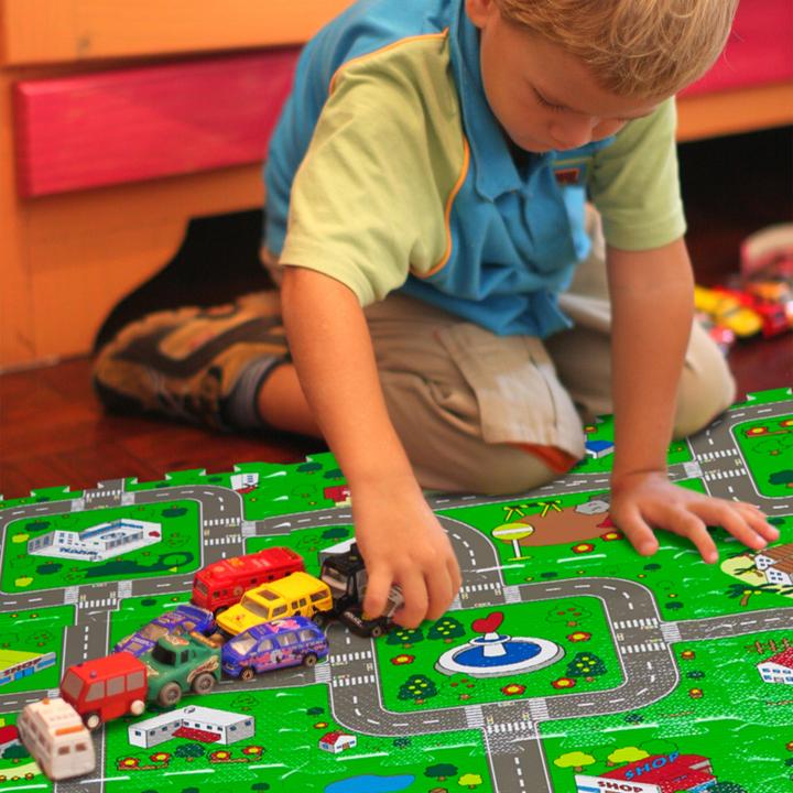 Actual product image Relaxdays Puzzle mat street (31 x 31 x 1 cm)