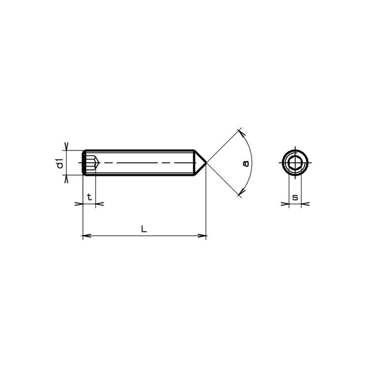 Image du produit BestaPac Innensechskantschraube für Türgriffe M5x8