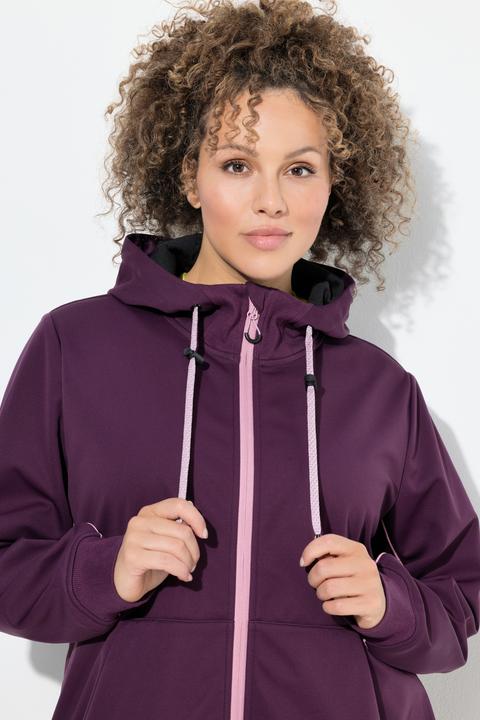 Image du produit Ulla Popken Veste technique softshell à capuche, matière déperlante (58, 60)