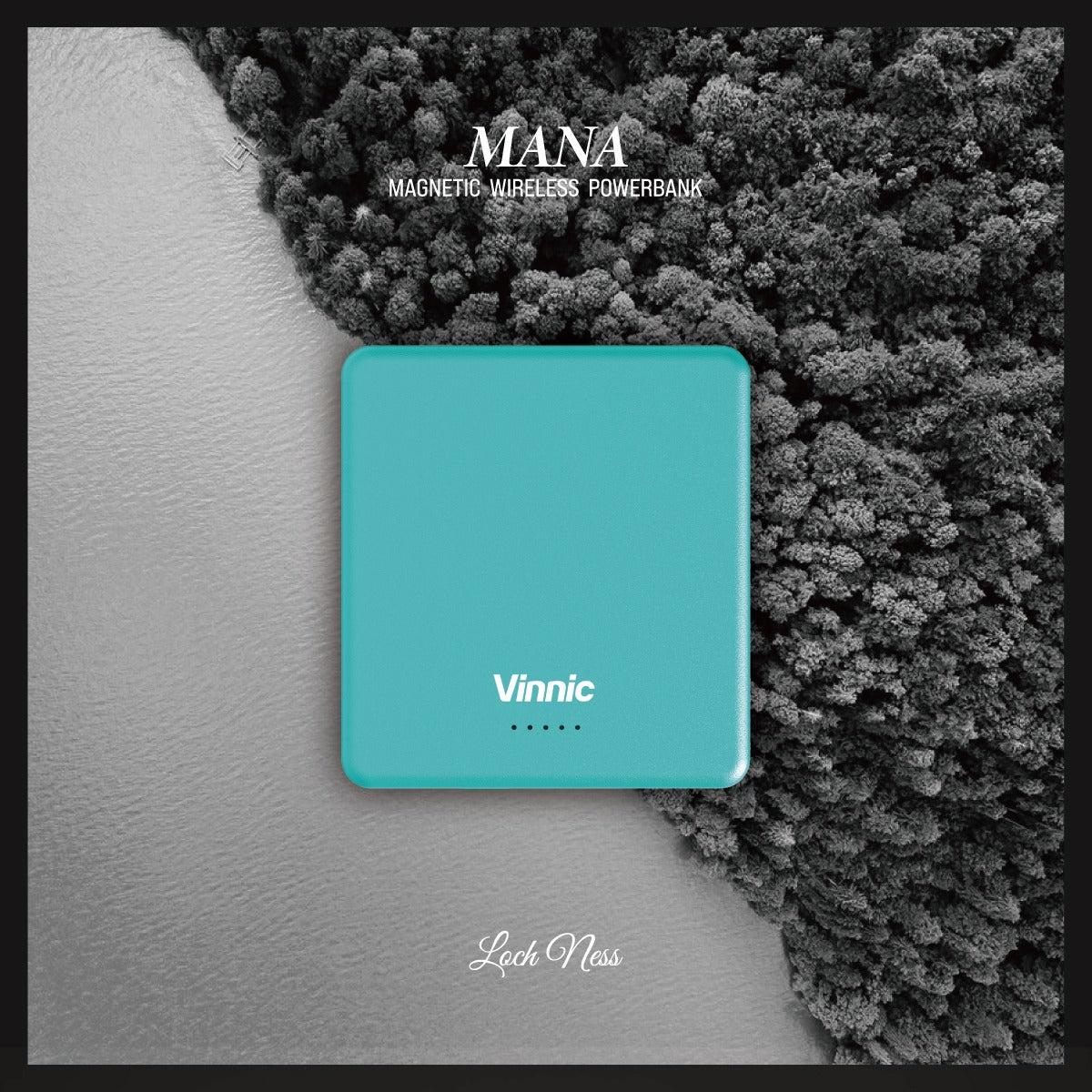 Thumbnail - Vinnic MANA Magnetic Wireless Powerbank 8.000mAh, blue (8000 mAh, 15 W, 30.80 Wh), Powerbank, Türkis