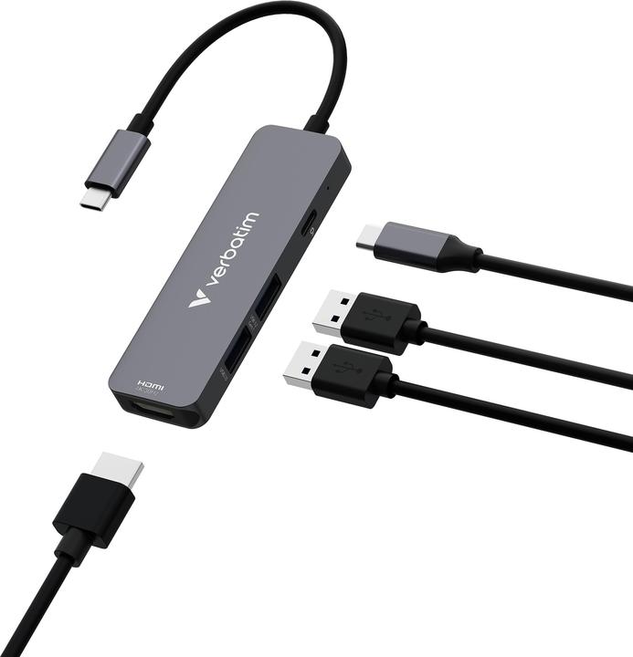 Actual product image Verbatim Hub USB-C Multiport 4port (USB-C, 4 ports)