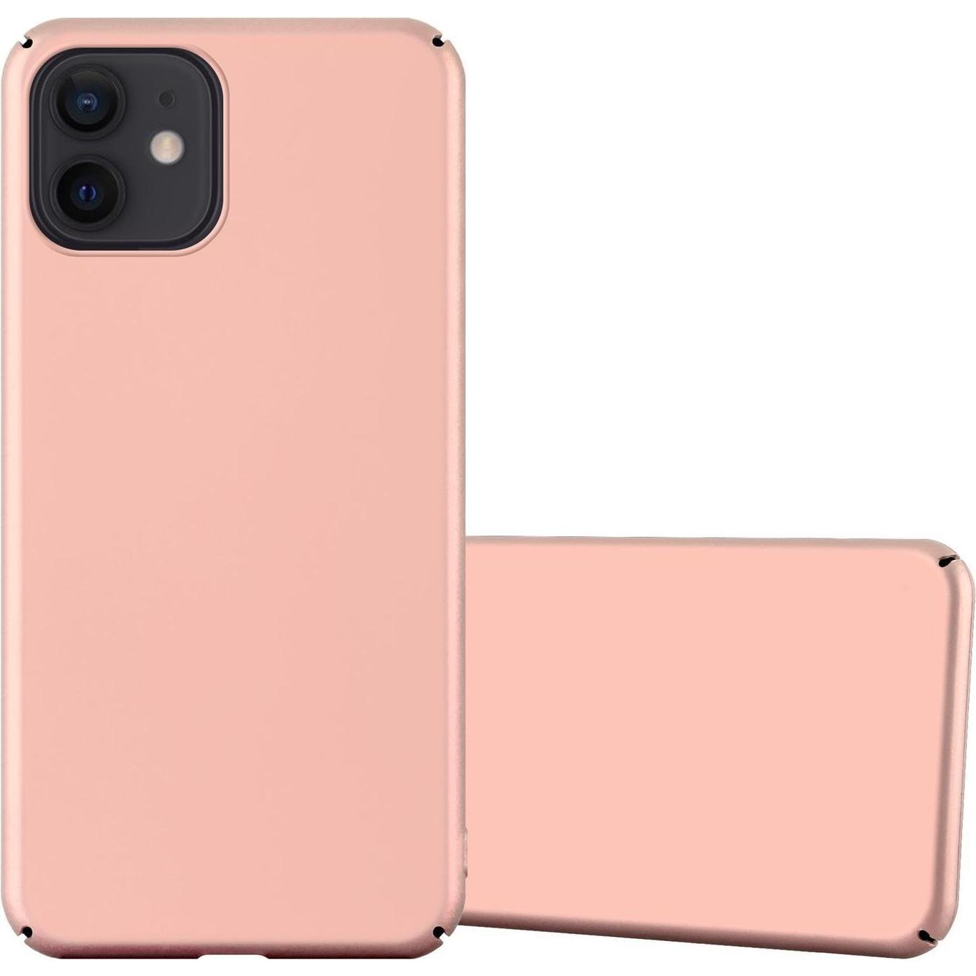 Cadorabo Hard Cover Matt Metall Cover (Apple iPhone 12 mini), Smartphone Hülle, Rosa