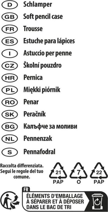 Actual product image Idena Schlamper Floral blau 190x70x55mm