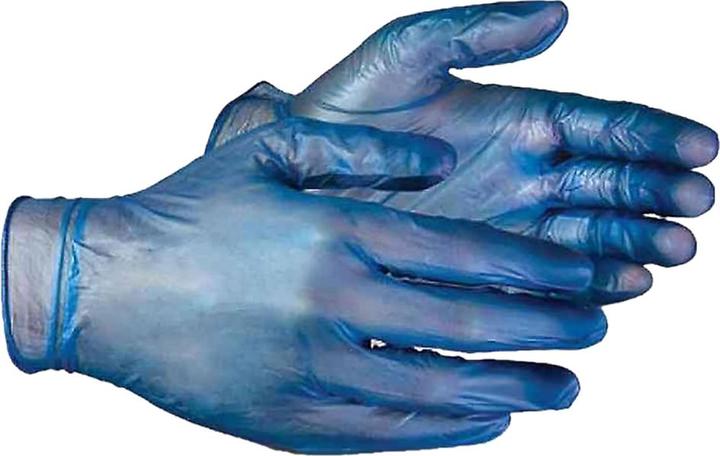 Produktbild Delight Blue Pd Blaue Gepuderte Vinyl Handschuhe (100 Stückpackung) (M)