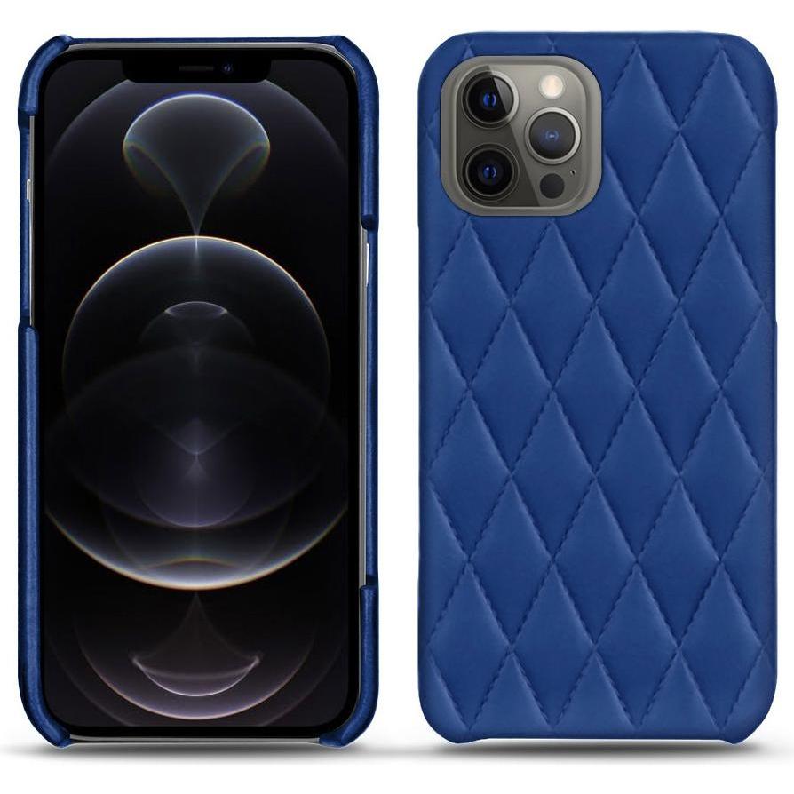 Noreve Lederschutzhülle (Apple iPhone 12 Pro), Smartphone Hülle, Blau