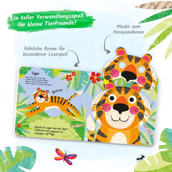 Produktbild Pappenbuch mit Masken Lustiges Maskenbuch Zootiere