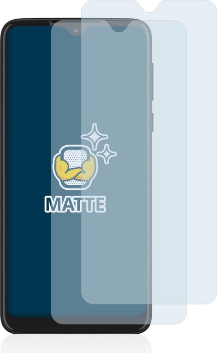 Actual product image BROTECT Anti-glare screen protector matt (2 Piece, Motorola One Macro)