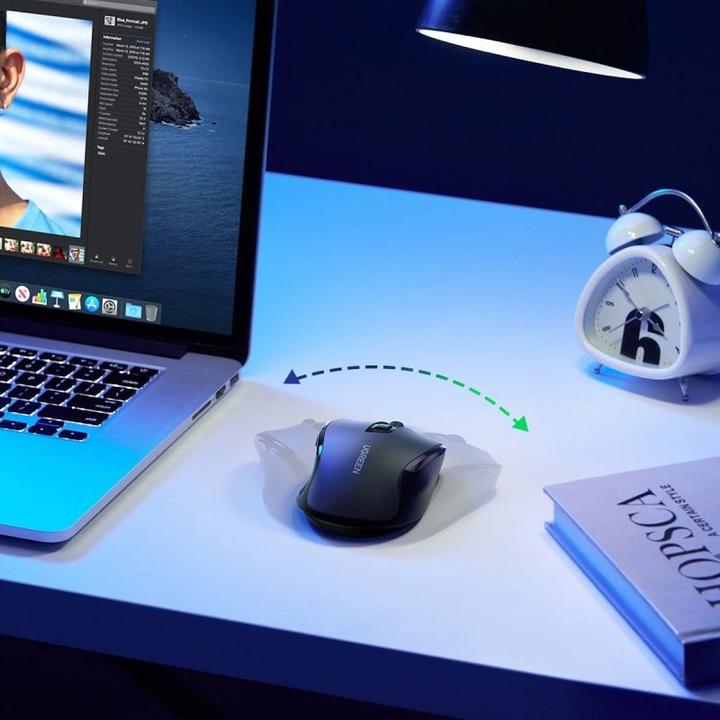 Actual product image Ugreen Wireless mouse 2.4 GHz&BT (black) (Wireless)