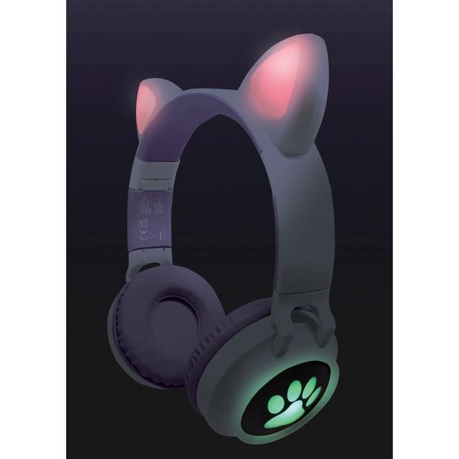 Actual product image Lexibook Cat ear and lightings bluetooth headphones (HPBTKT)