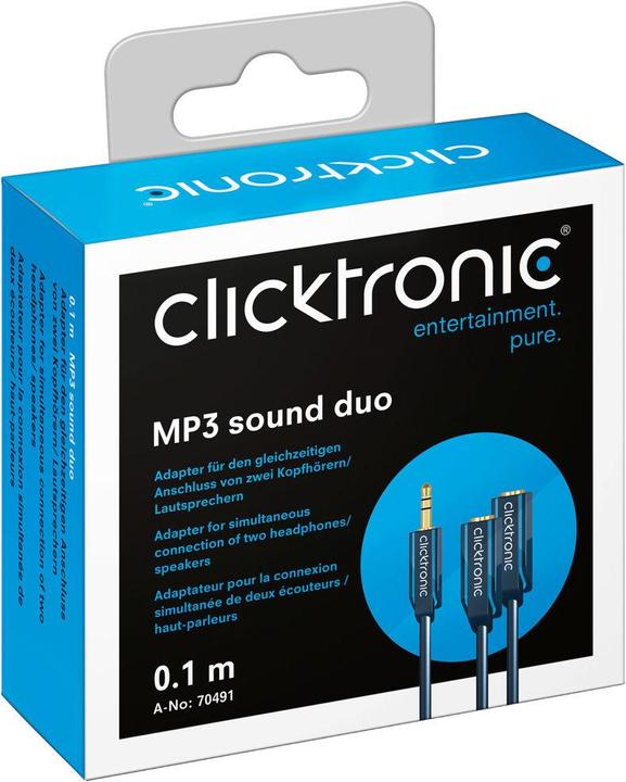 Actual product image clicktronic MP3 sound duo (0.00 m)