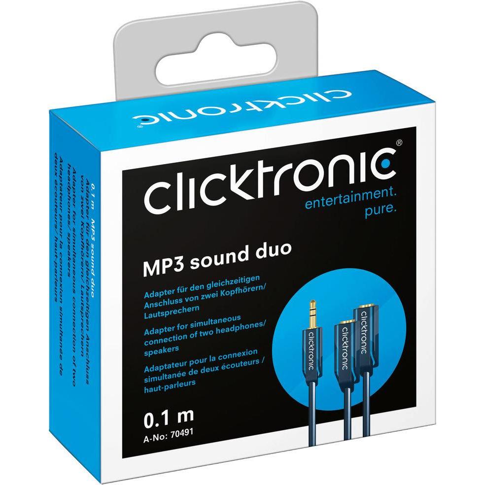 Thumbnail - clicktronic MP3 Sound-Duo (0.00 m), Audio Kabel