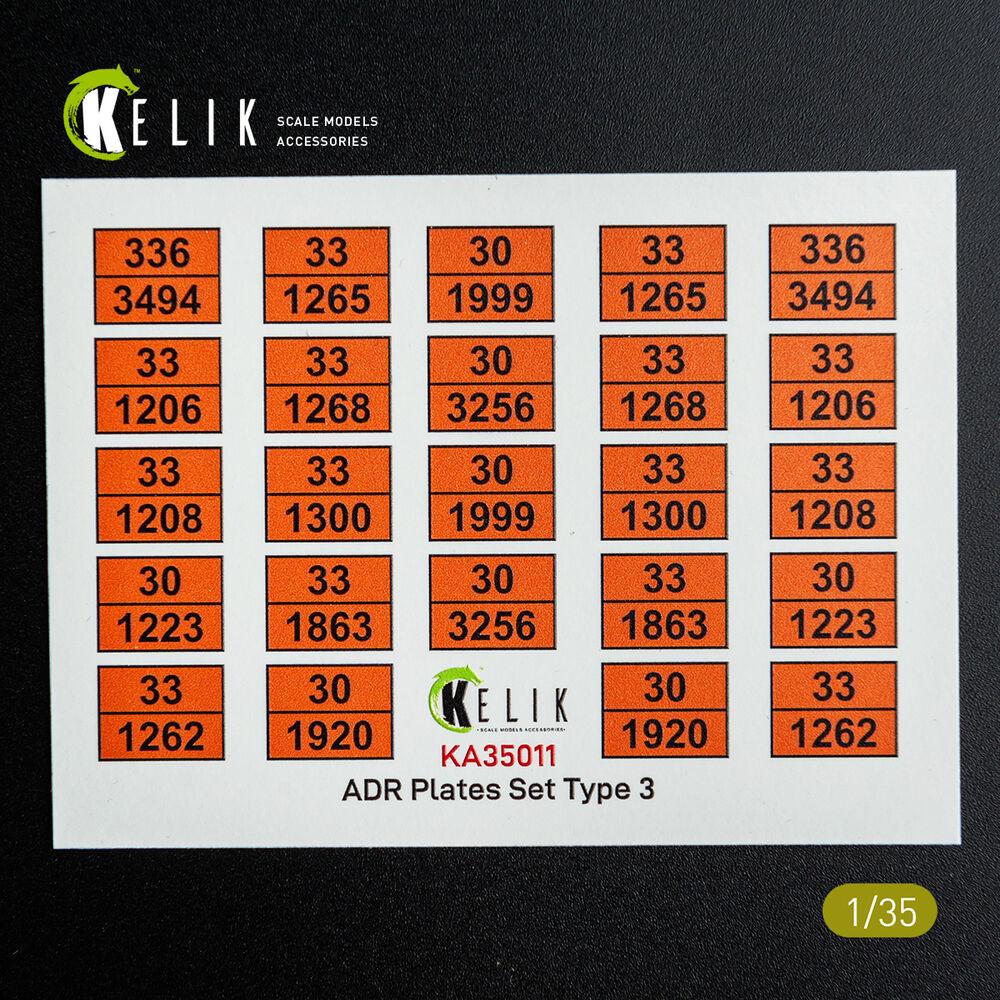 Kelik ADR Plates Set Type 2 - Decal for models