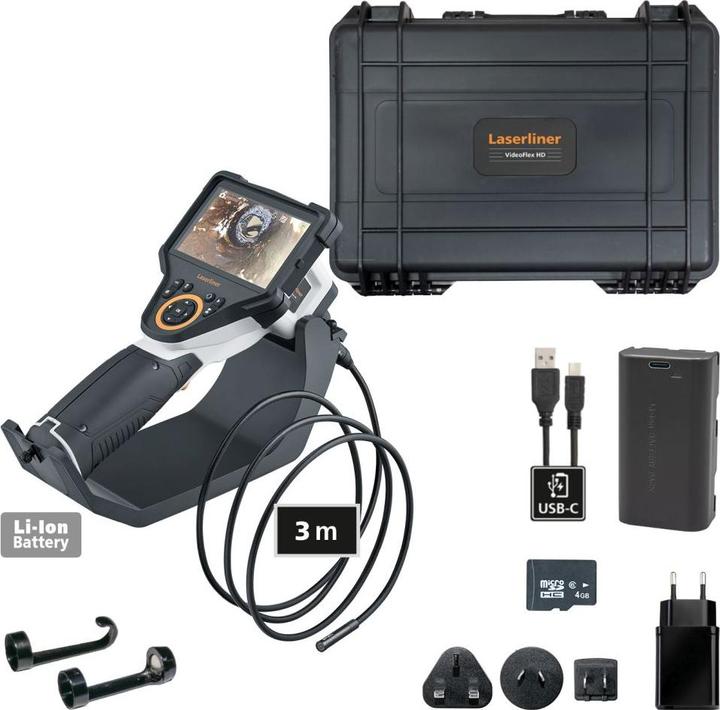 Actual product image Laserliner 082.280A Inspection camera Probe Ø: 6mm Probe length: 3m