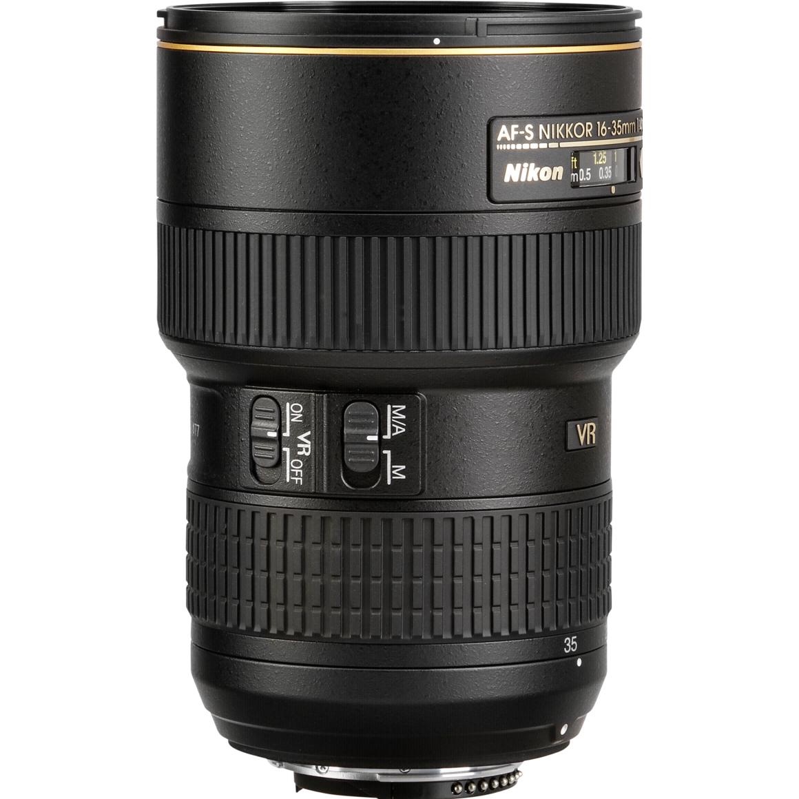 Nikon AF-S Nikkor 16-35mm f/4 G ED VR II (Nikon F, Full frame), Obiettivo, Nero
