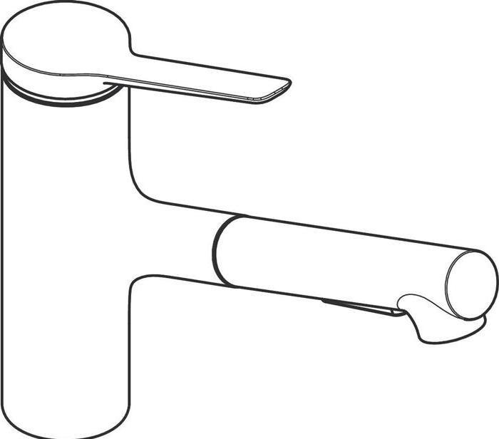 Actual product image hansgrohe HG Einhebel-Spültischmischer Zesis M33 150, Ausziehbrause, 2 jet chrom