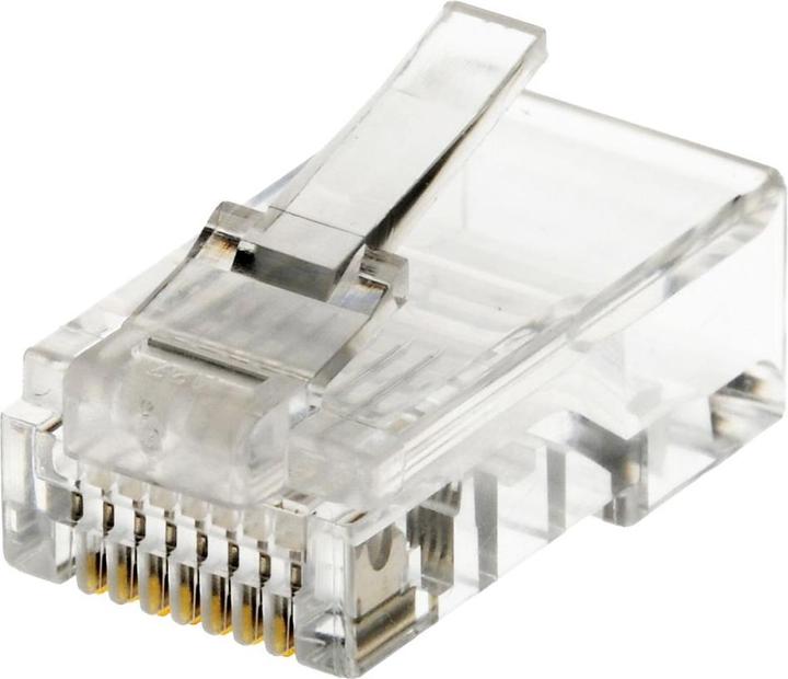 Actual product image S-Conn 8/8 RJ45 cable connection (crystal clear)