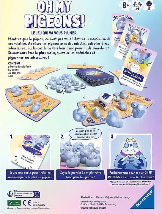 Immagine prodotto Ravensburger Piccioni! (Francese, 2 - 6 Giocatori)