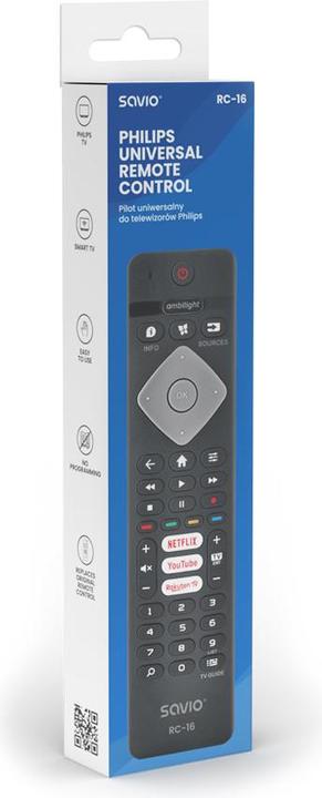 Actual product image Savio RC-16 (Universal remote control, Infrared)