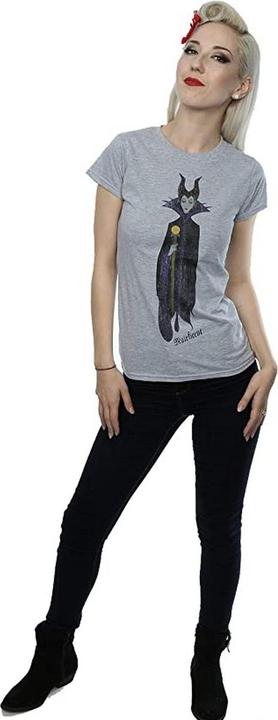 Image du produit Disney Interactive Studios Femme/Les femmes - T-shirt classique Maléfique en laine chinée (M)