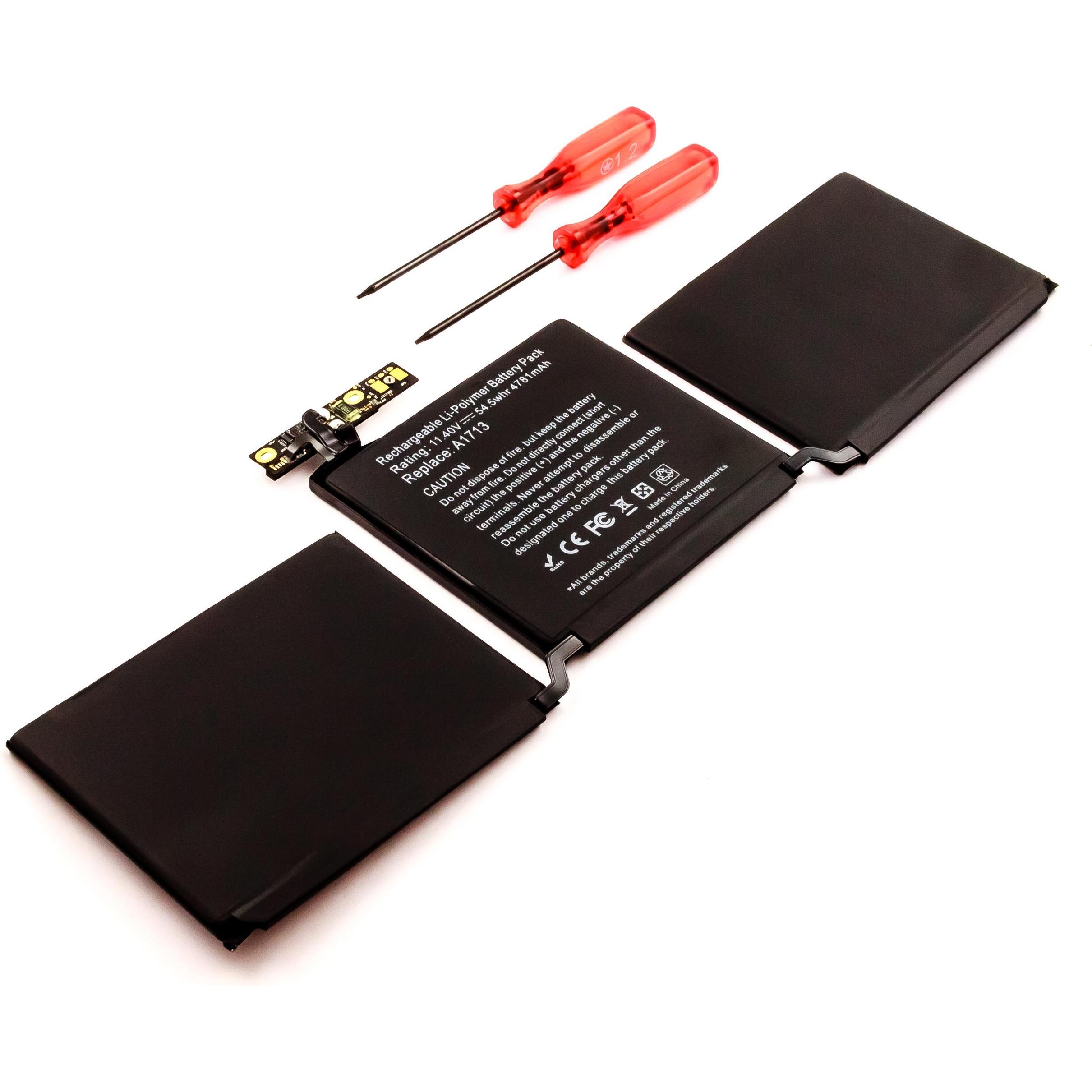 AGI Akku kompatibel mit Apple MLL42CH/A - Akku - 4.700 mAh (4700 mAh), Notebook Akku, Schwarz