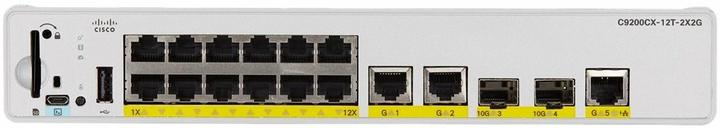 Productafbeelding Cisco Catalyst 9200CX - Network Essentials - switch - compact - L3 - Beheerd - 12 x 1000Base-T + 3 x (15 Havens)
