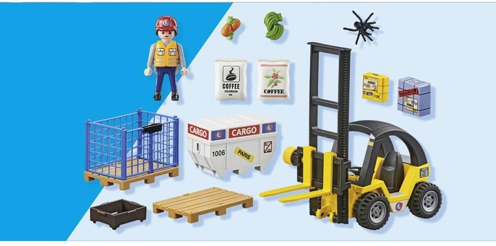 Immagine prodotto Playmobil Carrello elevatore con carico (71528, Playmobil La mia vita)